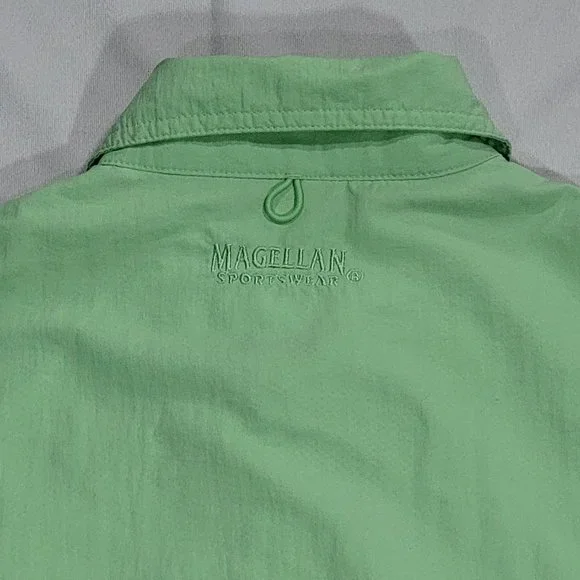 Magellan Sports Wear Mens Green Shirt Button Down Short Sleeves Sz S - Picture 6 of 10